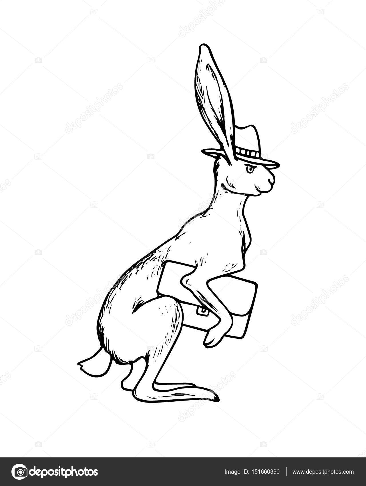 1280x1700 Hand Drawn Hare Stock Vector Ezhevica
