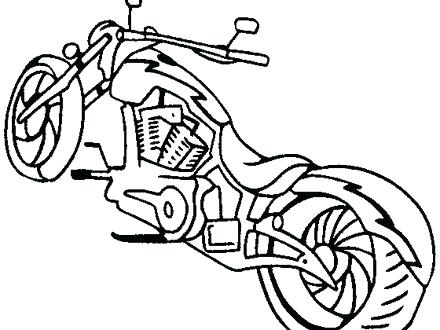 440x330 Harley Davidson Coloring Book Plus Motorcycles Drawings The My