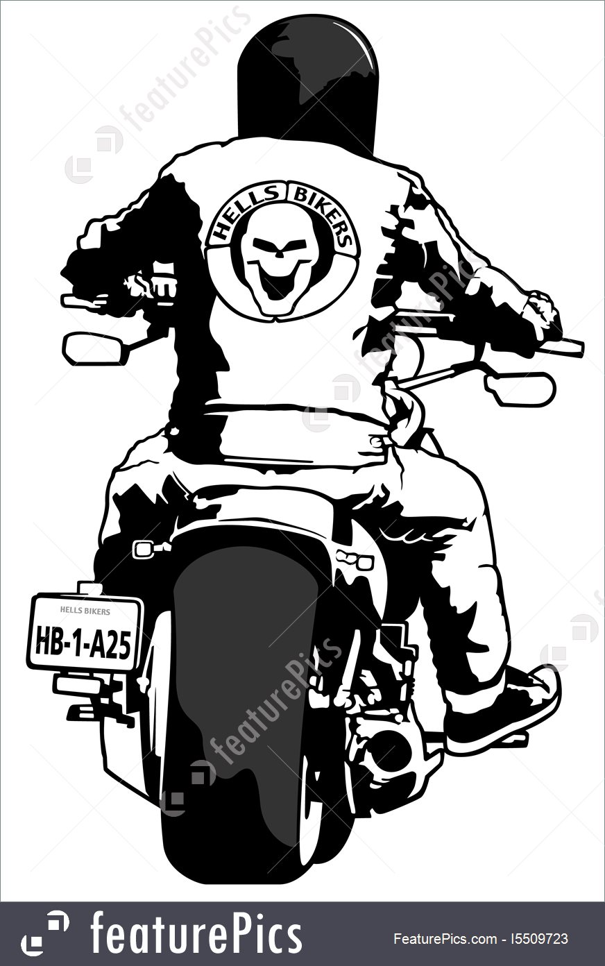 872x1392 Illustration Of Harley Davidson And Rider