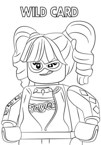 333x480 Harley Quinn From The Lego Batman Movie Coloring Page Free