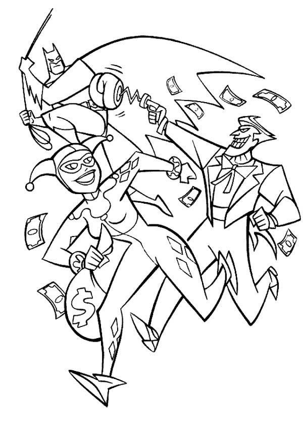 600x835 Joker And Harley Quinn Coloring Pages Coloring