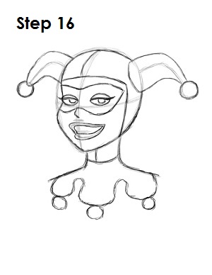 300x388 How To Draw Harley Quinn