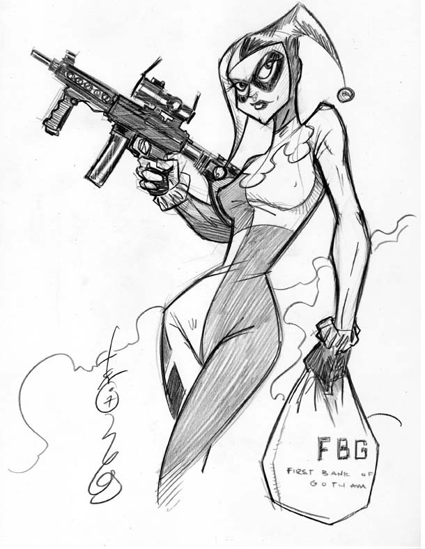 610x787 Harley Quinn By Hodges Art