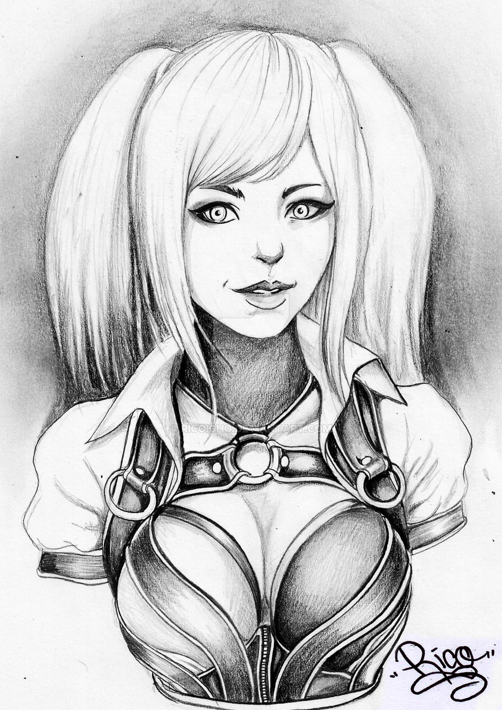 1024x1448 Harley Quinn Arkhamknight By Ricoicho