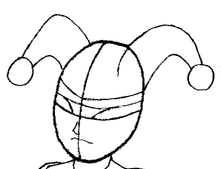 450x344 How To Draw Harley Quinn's Face Step By Step