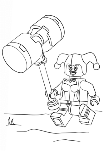 333x480 Lego Harley Quinn Coloring Page Free Printable Coloring Pages