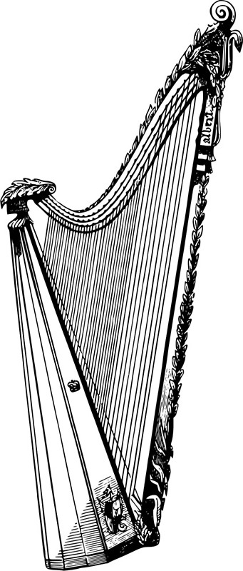 341x800 Harp Metal Prints By Seriouscereal Redbubble
