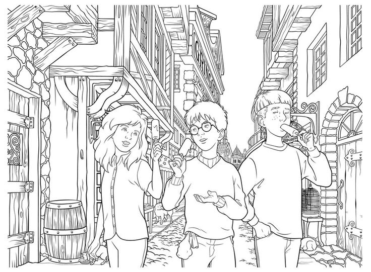 736x541 Coloring Pages To Print Harry Potter Images On Heroes Printable
