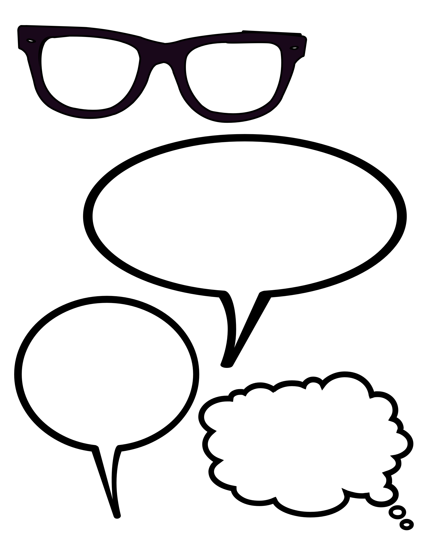 1700x2200 Printable Harry Potter Glasses Printable