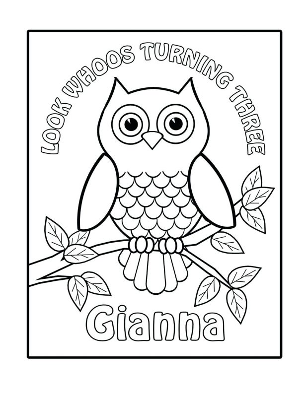 618x800 Black And White Cartoon Illustration Of Owl Birds Animal