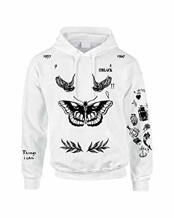 342x428 Allntrends Adult Hoodie Sweatshirt Harry Styles Tattoo 1d Shirt