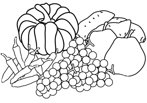 480x339 Autumn Harvest Coloring Page Free Printable Coloring Pages