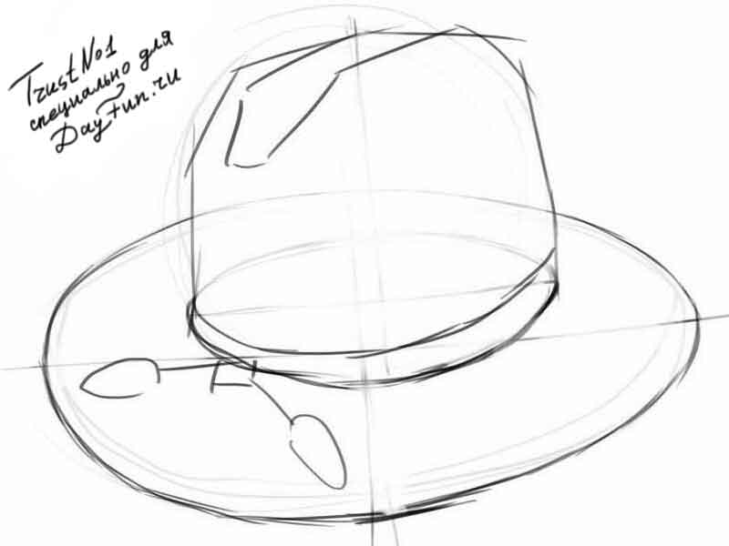 800x600 How To Draw A Hat Step By Step