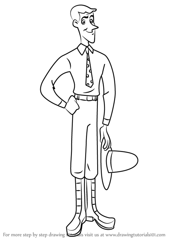 567x800 Learn How To Draw The Man With The Yellow Hat From Curious George