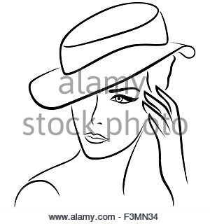 Hat Line Drawing at GetDrawings | Free download