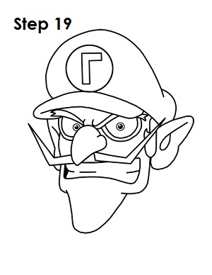 300x388 How To Draw Waluigi