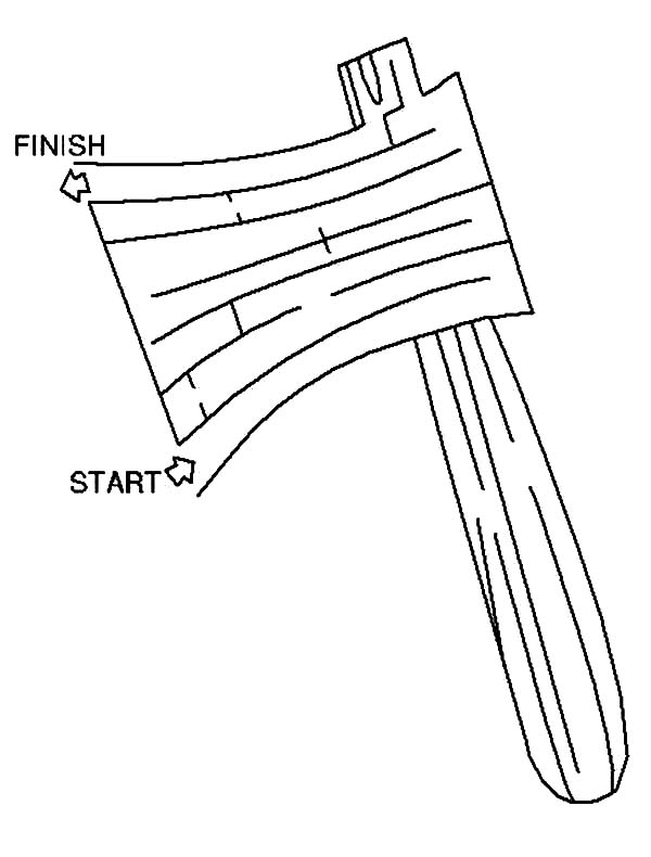 600x790 Hatchet Coloring Pages