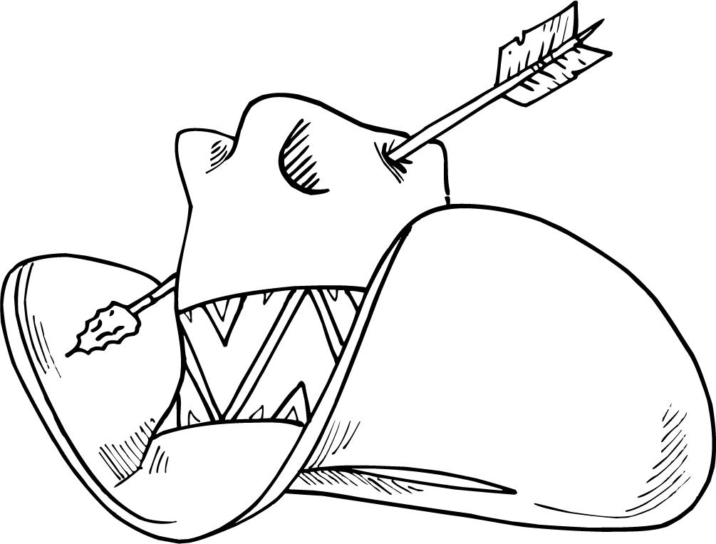 1005x763 Cowboy Hat Coloring Pages