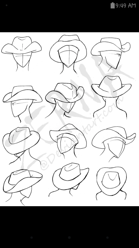 480x854 How To Draw Cowboy Hats Drawing Tips Cowboys