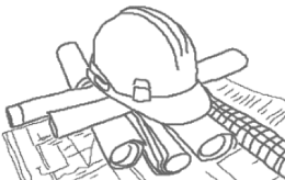 260x164 Construction Hard Hats Drawing