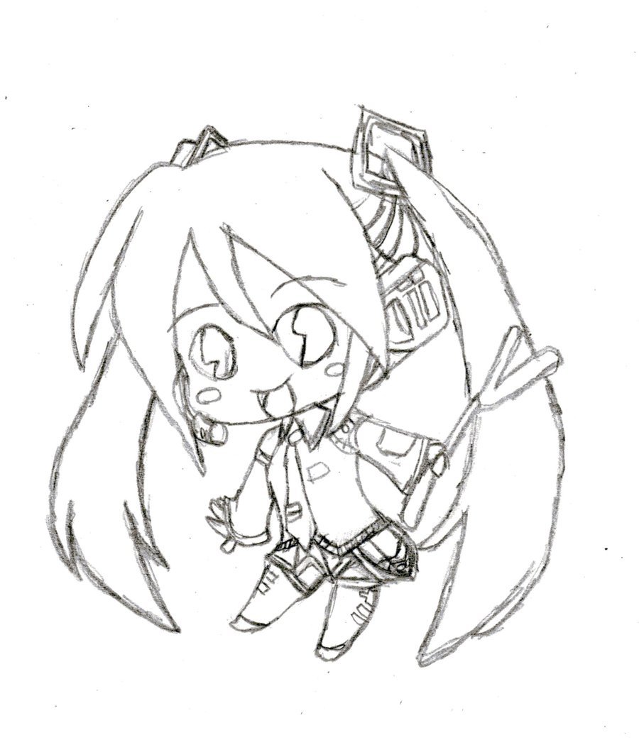 900x1043 Hatsune Miku Chibi By Summerfreak