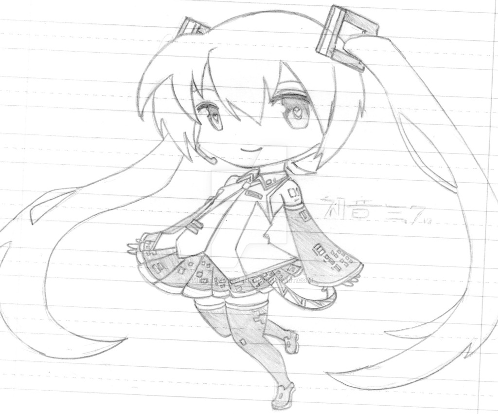 1024x850 Hatsune Miku V3 Chibi By Mikaelahatsune