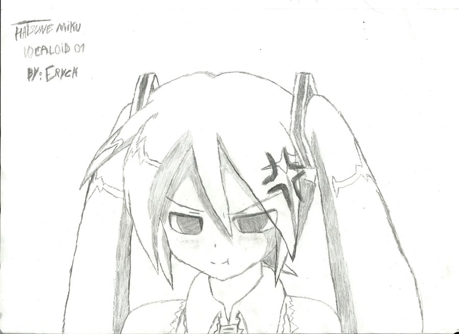 900x654 Hatsune Miku Drawing Byeryck By Fenixgamer