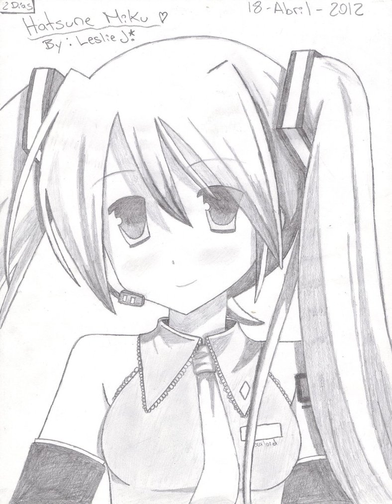 788x1014 Great Drawing Of Hatsune Miku ^^ Japanese Anime (Manga