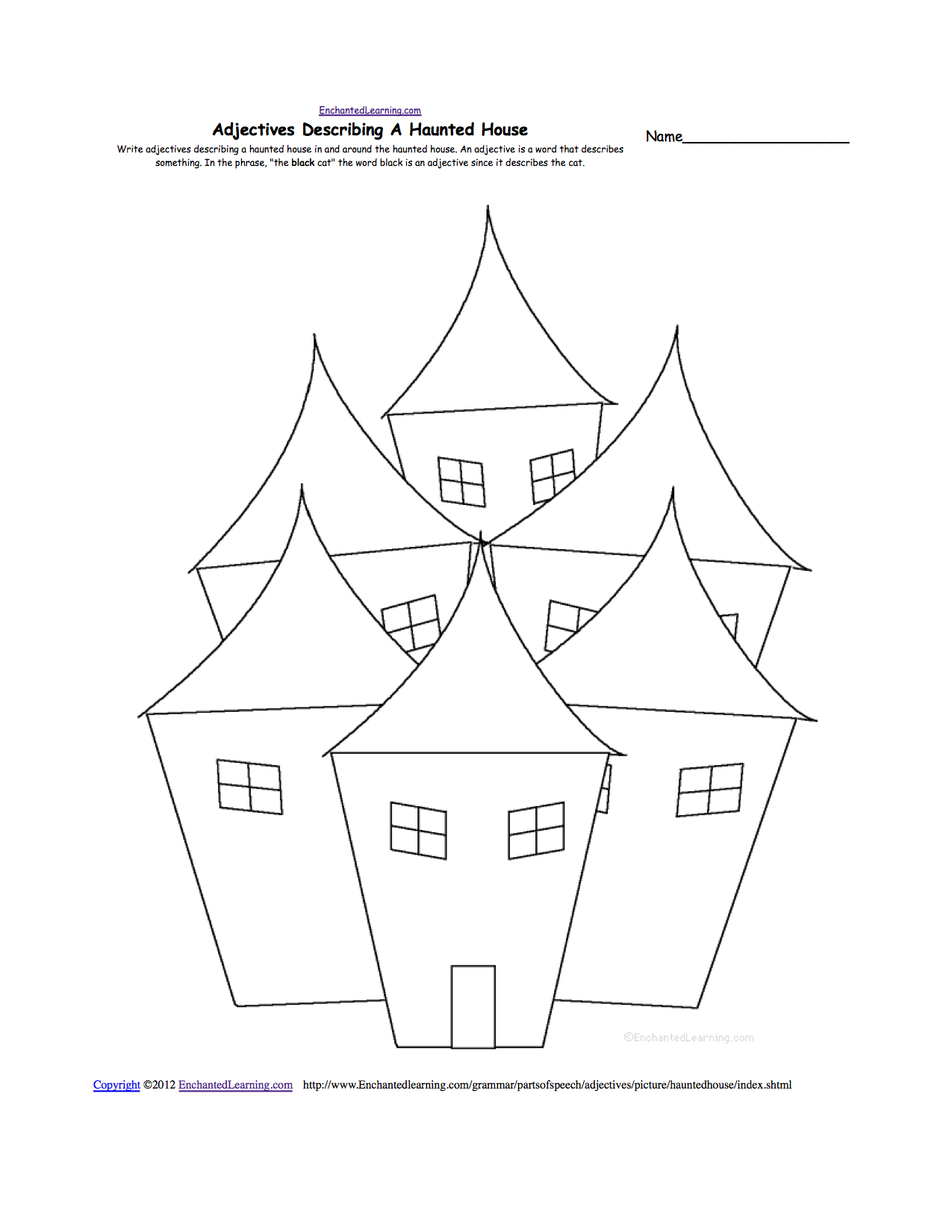 1275x1649 Drawn Haunted House Big House