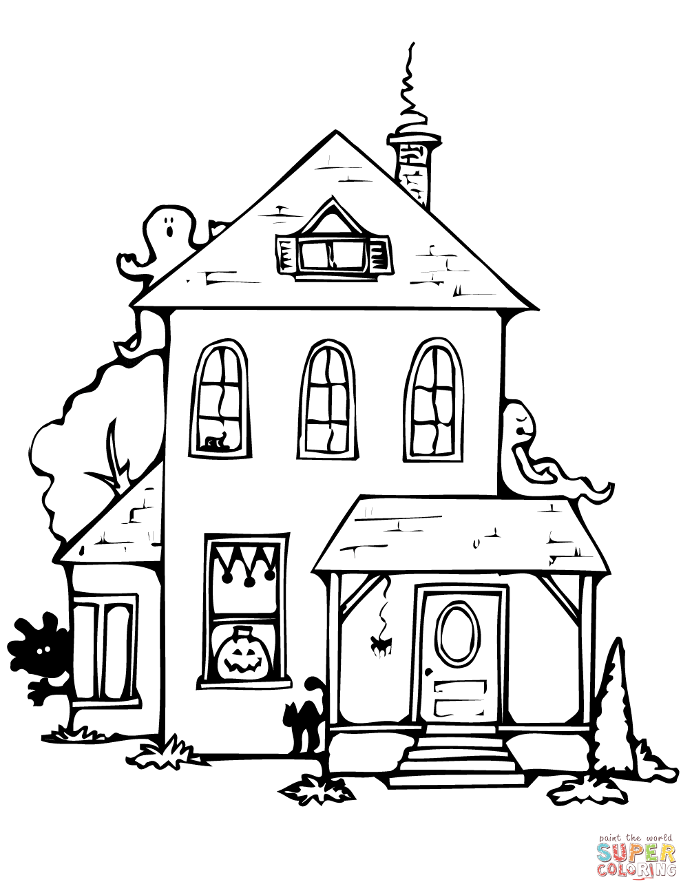 1005x1300 Coloring Pages Haunted House Coloring 3 Page Pages Haunted House