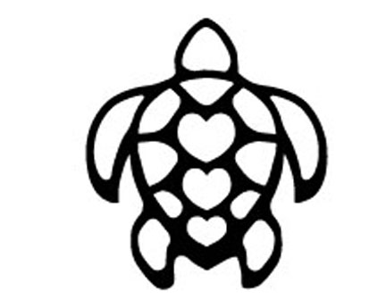 432x345 Hawaiian Turtle Decal