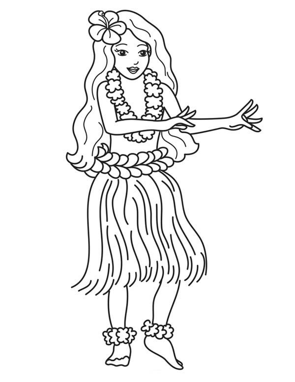 Download Hawaiian Girl Drawing at GetDrawings.com | Free for personal use Hawaiian Girl Drawing of your ...