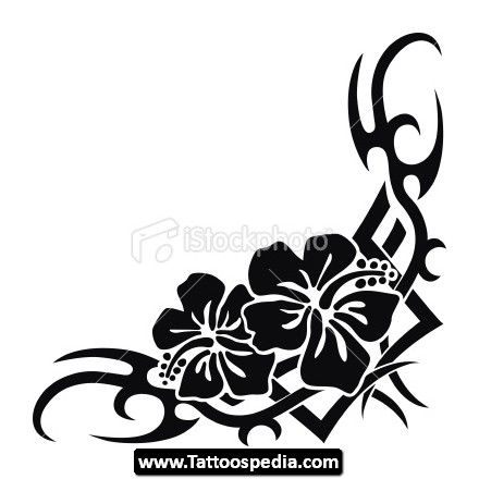 440x440 33 Best Hawaiian Tribal Flower Tattoos Images