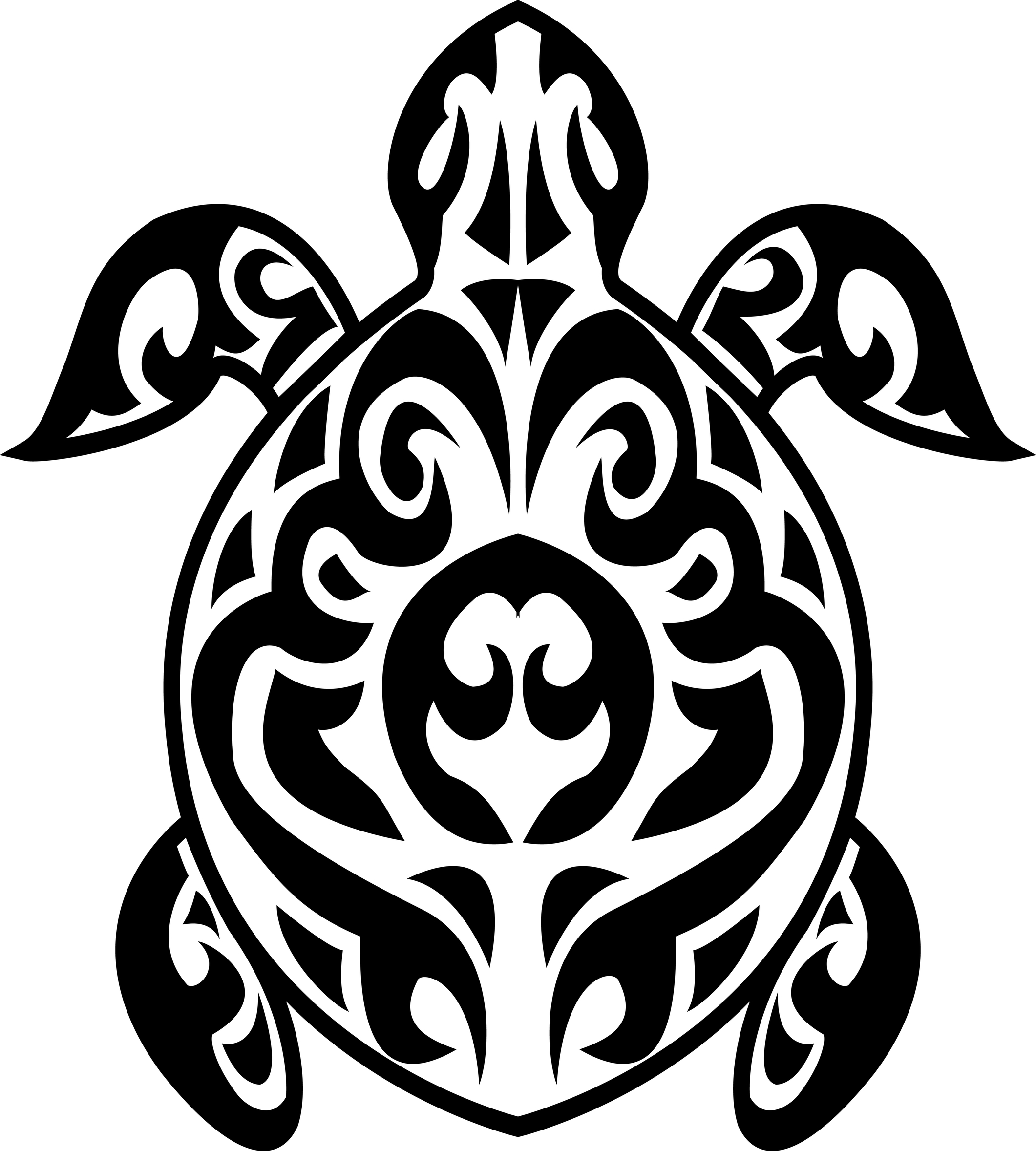 2121x2356 Turtle Tribal Designs Clipart Panda