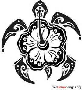 269x296 Hibiscus Turtle Gentle Warrior Tattoos Hibiscus