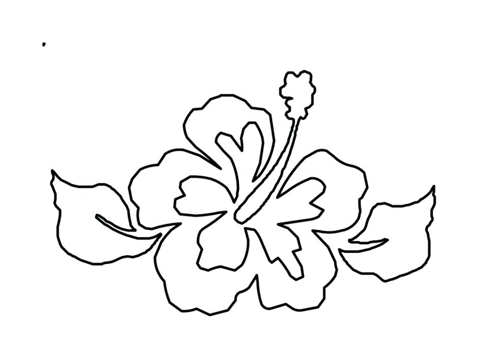 940x705 Hawaiian Flowers Coloring Pages Hibiscus Flower Coloring Pages