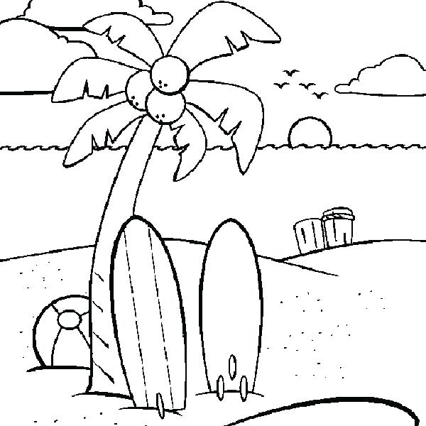 600x600 Hawaii Flowers Coloring Pages And Beach Free To Print An Best
