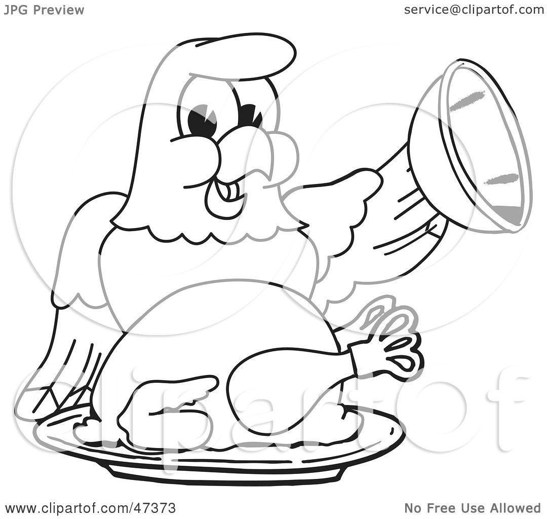 1080x1024 Royalty Free (Rf) Clipart Illustration Of A Bald Eagle Hawk