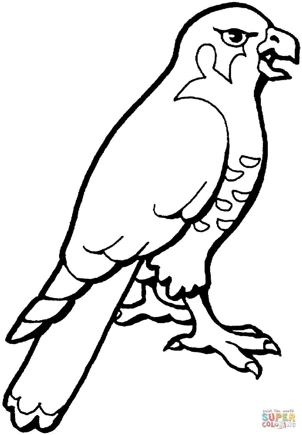 1042x1500 Hawk 2 Coloring Page Free Printable Coloring Pages