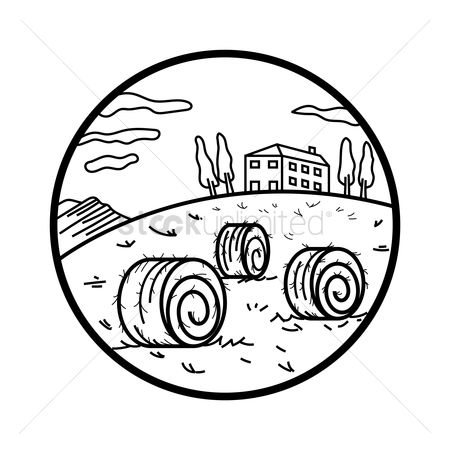 450x450 Free Hay Bale Stock Vectors Stockunlimited