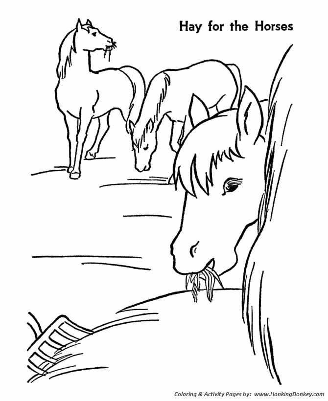 670x820 Horse Coloring Pages Printable Hay Is For Horses Coloring Page