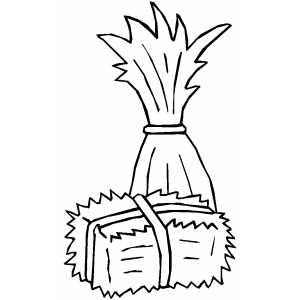 300x300 Haystack Coloring Page Haystack Clip Art