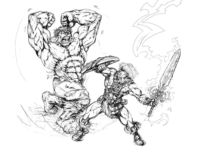 800x625 He Man Vs. Hulk Final Pncls By Cdubbart