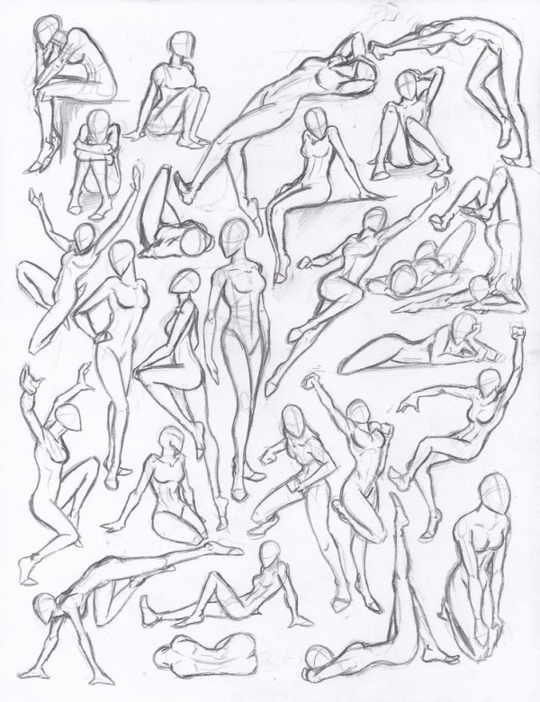 600x780 Drawing Poses Figure Drawing Studies