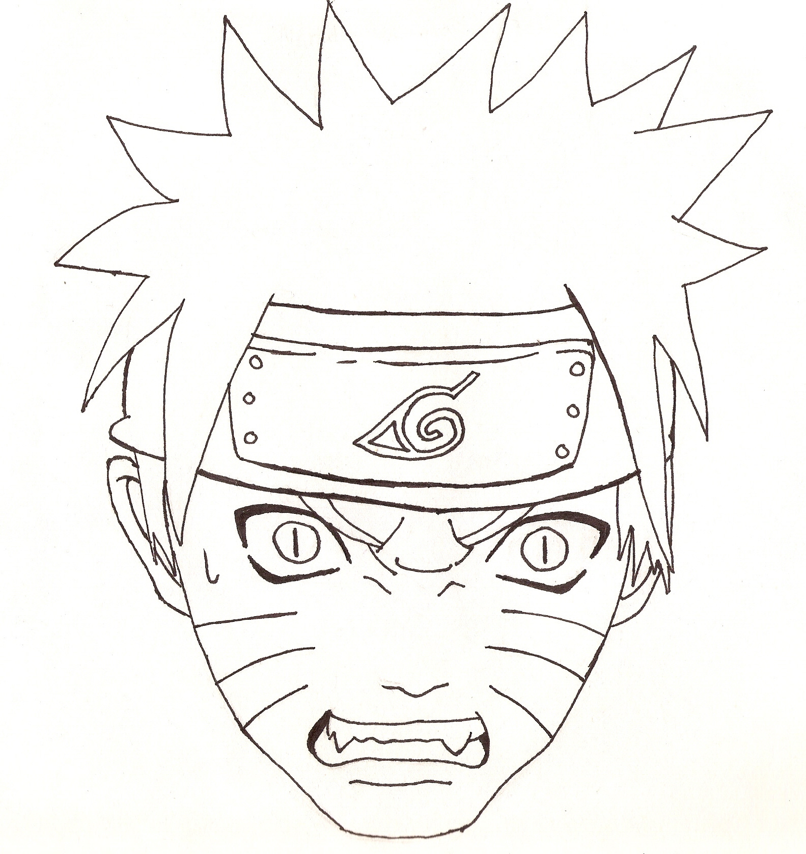 1583x1677 Naruto Head Outline By Cheshire5