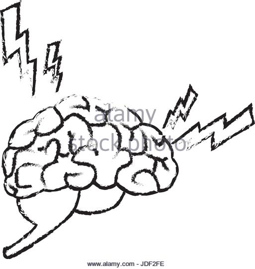 513x540 Drawing Brain Human Pain Sick Stock Photos Amp Drawing Brain Human