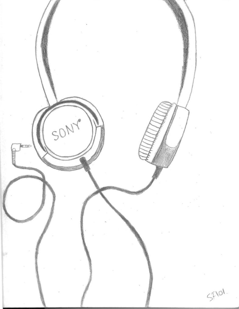 785x1017 Headphones By Silverfire101