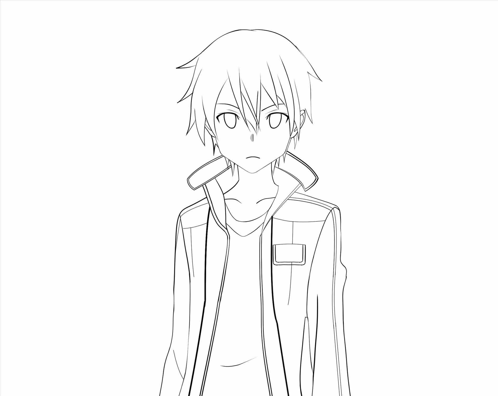 1900x1511 People How Anime Character Face Sketches To Draw A Cute Step By