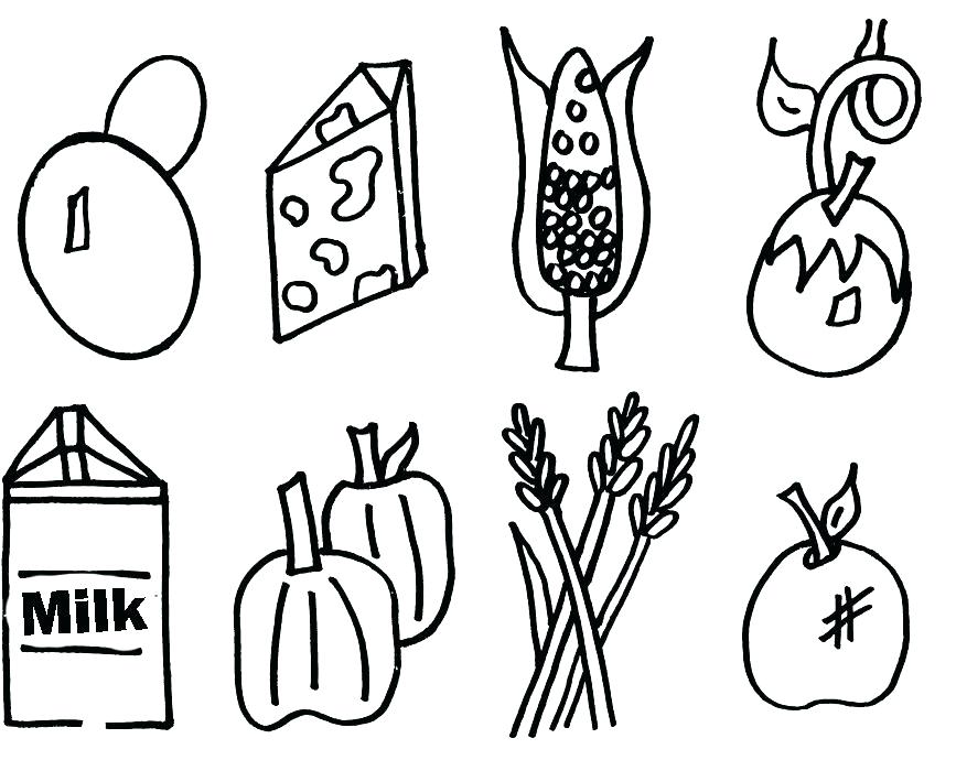 867x700 Healthy Food Coloring Page Healthy Eating Coloring Pages
