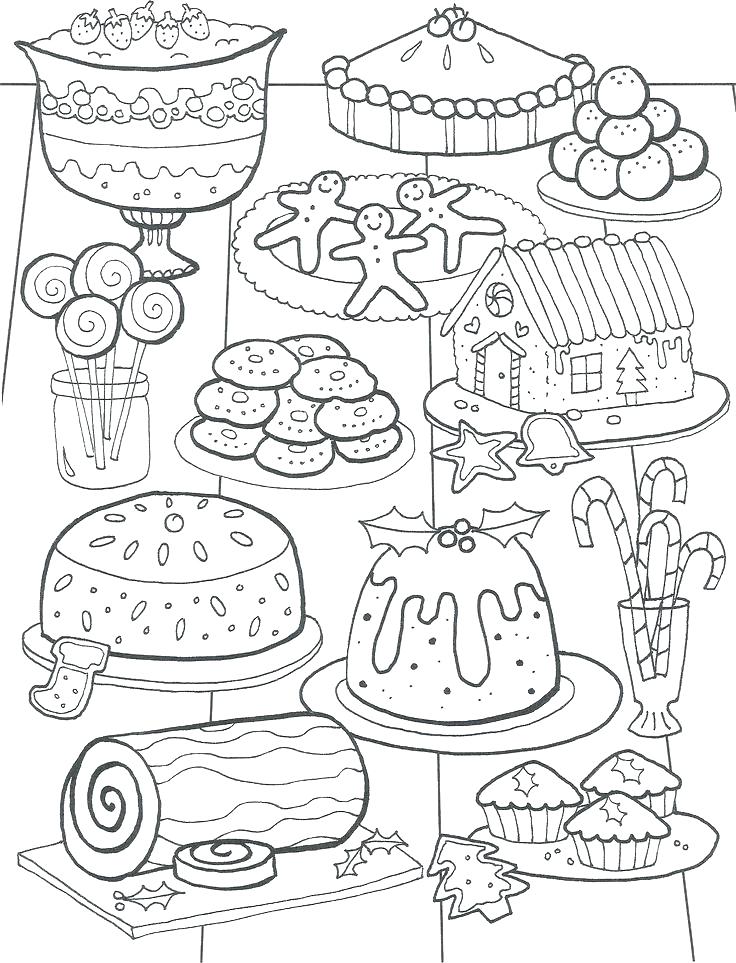 736x963 Healthy Food Coloring Page